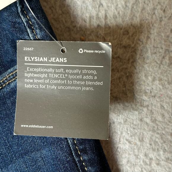 Eddie Bauer Short Womens 12 Blue Elysian Bermuda Shorts NEW - Picture 7 of 10